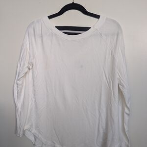 CAbi White Long Sleeve Tee